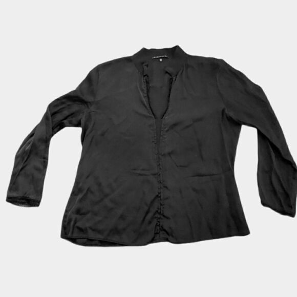 Elie Tahari Silk Black Blouse - Picture 1 of 8